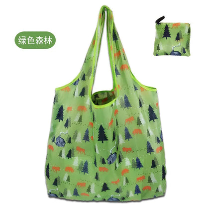 Large Foldable Reusable Shopping Tote Bag – Eco-Friendly Grocery & Beach Storage Shoulder Bag, Multi-Purpose Carry Pouch