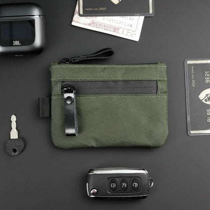X-Pac RFID-Blocking Zip Pouch Wallet – Weatherproof Carbon Neutral Fabric with YKK Zipper, Black