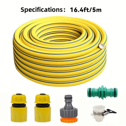 Heavy-Duty Rubber Garden Hose 5/10/20M – Leak-Proof, Wear & Scratch Resistant All-Season Water Hose for Home, Balcony & Car Washing