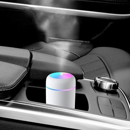 Portable Mini USB Air Humidifier 300ml - Aroma Diffuser with Cool Mist for Bedroom, Home, Car, Plants, and Purification