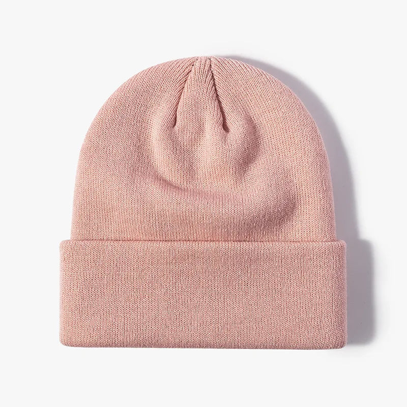 Winter Knit Beanie Hat - Warm Stretch Skull Cap for Boys Girls Adults in Black White Blue Pink & More Colors