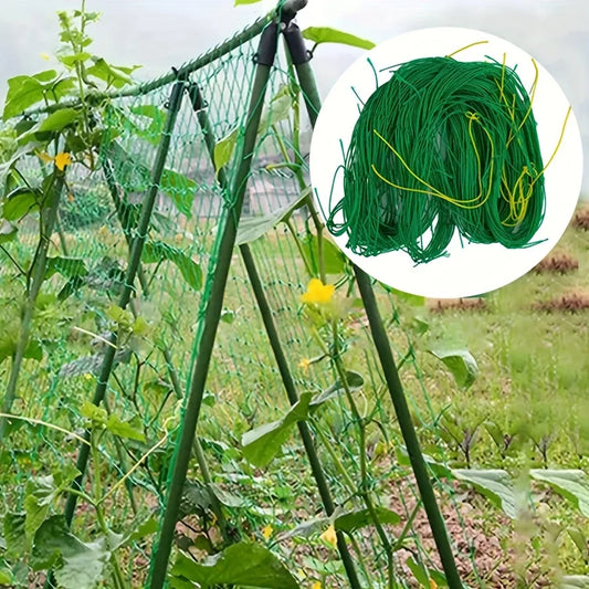 Heavy Duty Garden Trellis Netting - UV Stabilized Polyethylene Climbing Support for Cucumbers, Vines & Tomatoes