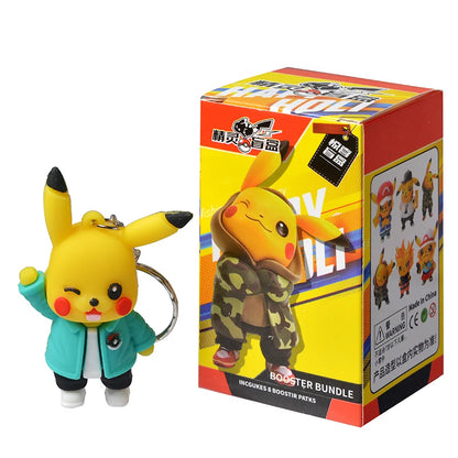 24pcs Pokémon Pikachu Blind Box Figures — Keychain Pendant Toys for Kids’ Christmas Gift