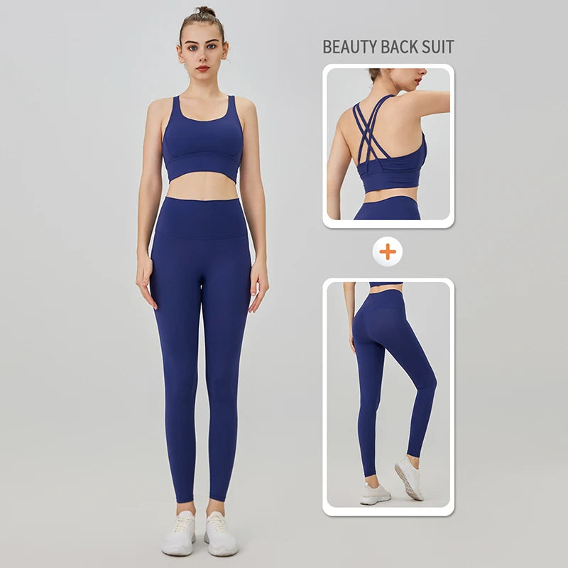 Women's High Waist Seamless Leggings - Naked Feel Push Up Yoga Pants For Fitness, Running & Gym Training