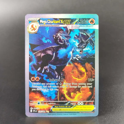 Mega Charizard X EX Pokémon Card – Phantasmal Flames 125/094 English DIY PTCG Collector Card