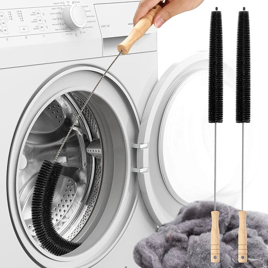 Dryer Vent Cleaner Kit - Long Flexible Lint Remover Brush & Refrigerator Coil Cleaning Tool for Home Maintenance