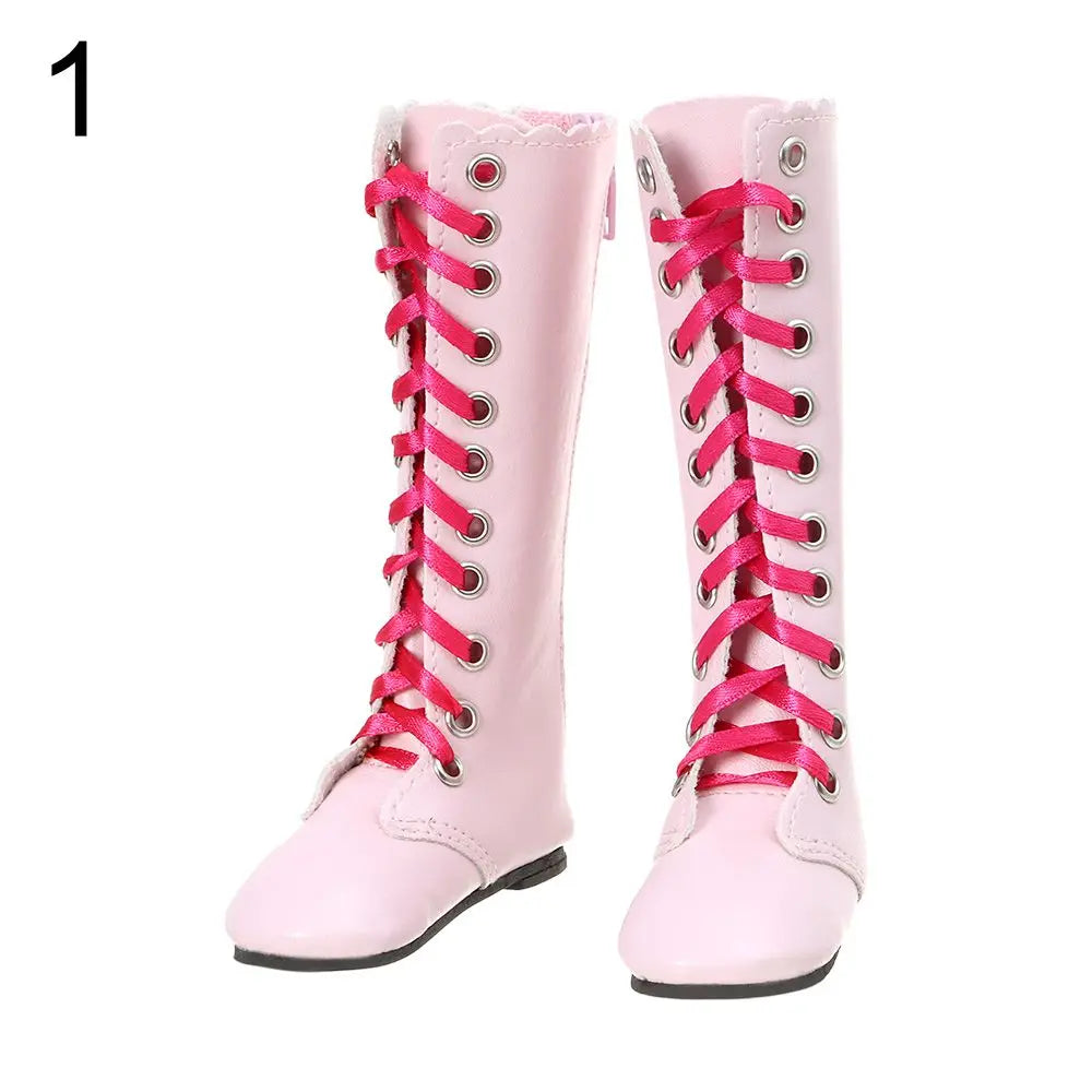 BJD Doll Accessories 60cm – 1/3 Scale 7.5cm High Heel Boots & Sandals for Girl Dolls, Dress-Up Playhouse Toy Shoes