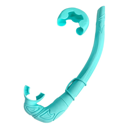 Soft Silicone Diving Snorkel - Portable Foldable Adult Snorkeling Gear for Freediving, Spearfishing & Swimming