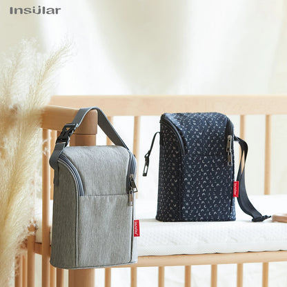 Portable Breastfeeding Bottle Bag – Leak-Proof Insulated Lunch Bag with Stroller Hanging Design for Breast Milk Cooler