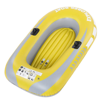PVC Inflatable Kayak – 2-Person Canoe for Rowing, Fishing, Drifting & Diving Air Boat