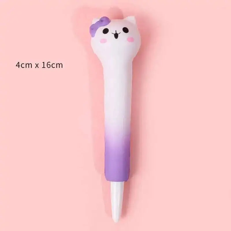 Cute Soft Gel Pen – Kawaii Cartoon Pen for School, Office, and Creative Stationery Supplies