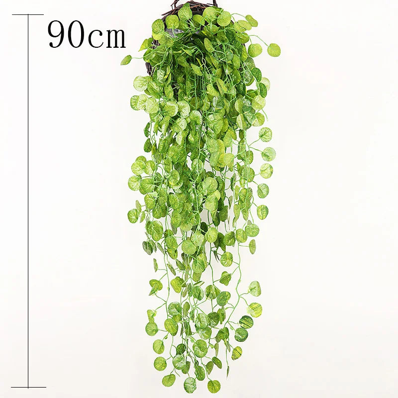 Handmade Wicker Rattan Wall Hanging Flower Planter – Garden Vine Basket Plant Holder