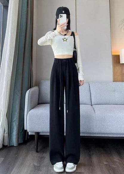 Women’s High Waist Straight Leg Pants – Chic Elegant Casual Trousers for Stylish Outfits