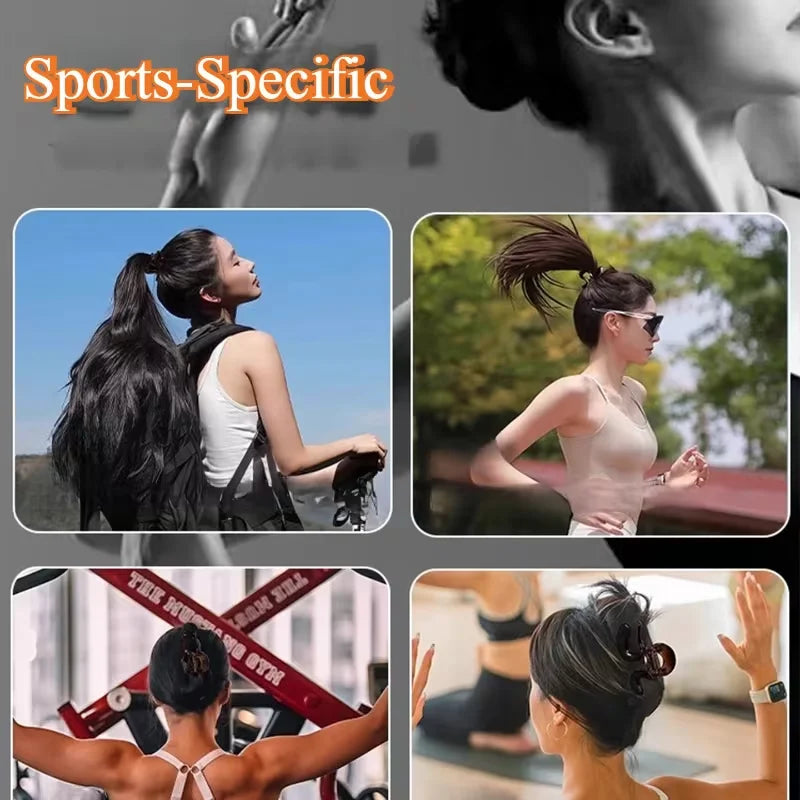 Curved Hair Pins - 2-Piece Elegant High Ponytail Hair Accessories for Women