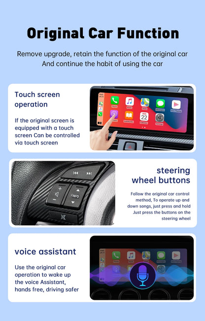 XUDA 2-in-1 Wireless CarPlay & Android Auto Mini Box — Plug & Play AI Adapter Compatible with 99% of Car Radios