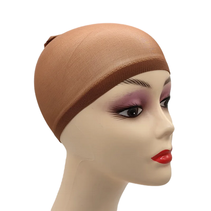 2PCS Stretch Mesh Wig Caps – Black & Brown Stocking Wig Cap for Weave, Hair Nets for Making Wigs