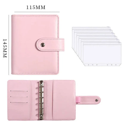 2023 Budget Planner – A7 Cash Envelope Savings Binder with 6 Holes for Financial Management, Loose-Leaf Notebook Organizer