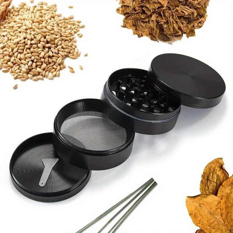 40mm 4-Layer Metal Herb Grinder – Spice & Tobacco Crusher Shredder for Smoking Accessories