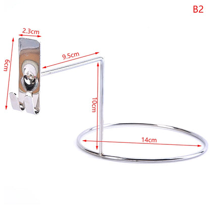 Multi-Purpose Football Display Shelf – Wall-Mounted Basketball Storage Rack, Iron Space-Saving Holder for Living Room Decoration