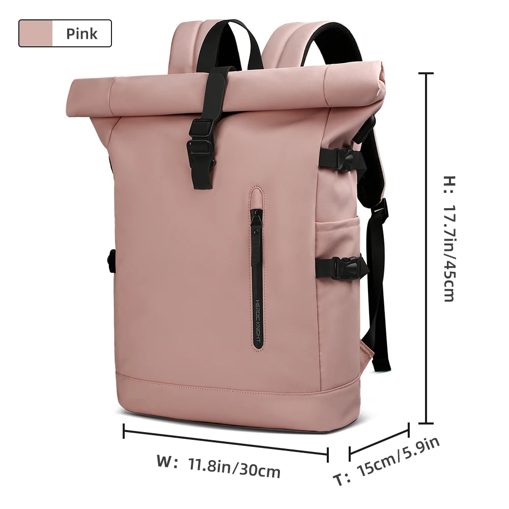 HK Expandable Travel Backpack for Men – Large Capacity Waterproof 15.6” Laptop Bag, Hiking Rucksack & Cycling Daypack with USB Port