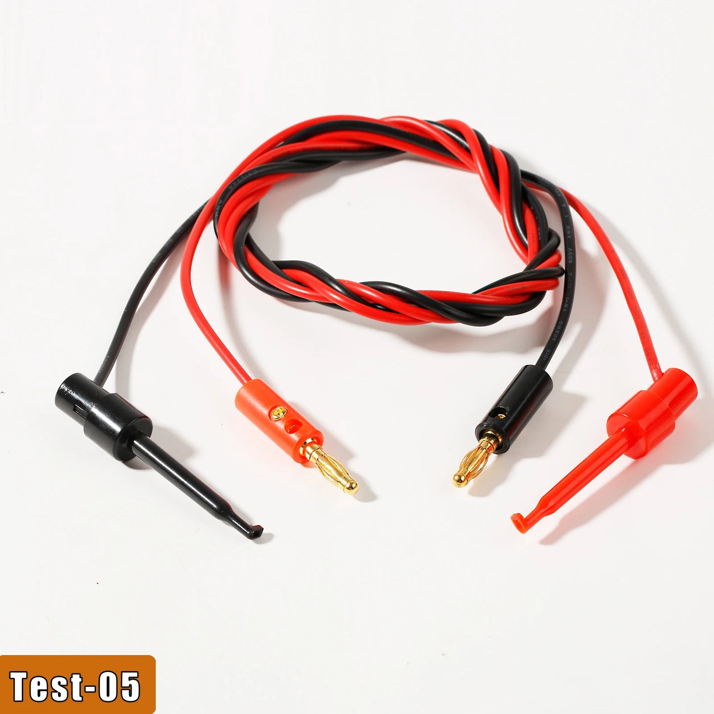 Multimeter Test Leads with Alligator Clips, Banana Plug Universal Cable, Crocodile Clip Test Wires