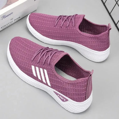 New Women's Lightweight Sports Shoes – Breathable Mesh, Soft Sole Casual Sneakers