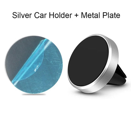 Magnetic Car Phone Holder - Air Vent Smartphone Mount Stand for iPhone, Samsung, Xiaomi & GPS Devices