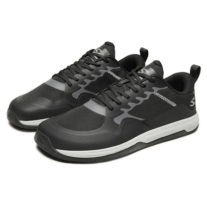 HOBIBEAR Unisex Walking Sneakers – Lace-Up Hiking & Running Shoes for Men & Women, Outdoor Artificial Leather Sneakers
