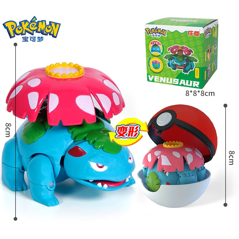 Pokemon Action Figures Set – Pikachu, Gengar, Dragonite, Snorlax & Pokeball Toys