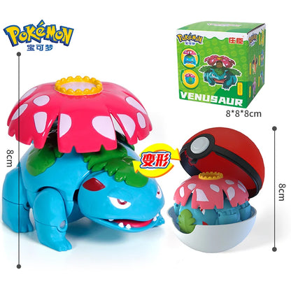 Pokemon Action Figures Set – Pikachu, Gengar, Dragonite, Snorlax & Pokeball Toys