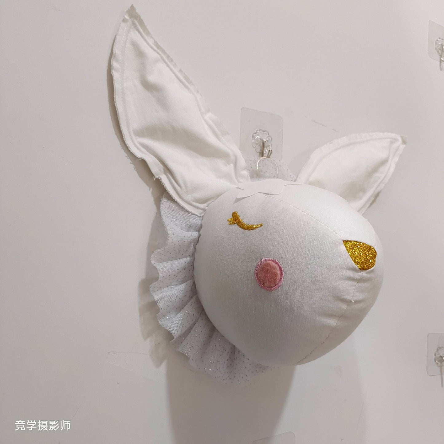 Handmade 3D Felt Animal Heads — Elephant & Swan Wall Hanging Decor for Nursery & Kids’ Bedroom
