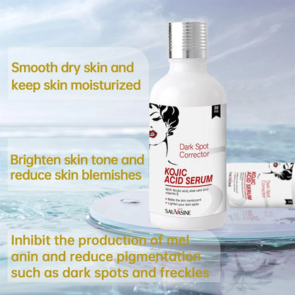 Kojic Acid Serum 30ml – Strong Brightening & Whitening Cream for Dark Spots, Fine Lines, Anti-Aging Skin Care