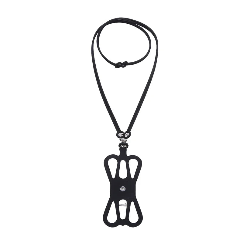 Universal Silicone Phone Lanyard — Sports Strap, Ring Holder, Neck Sling Rope & Mobile Phone Chain