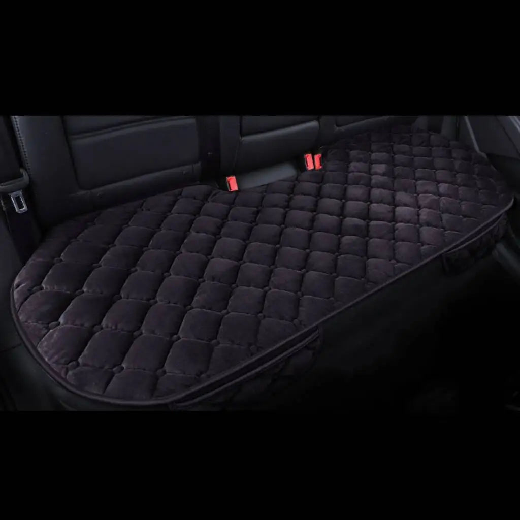 Universal Winter Warm Car Seat Cover Protector Set – 3-Piece Rear Seat Cushion Auto Interior Protection for Cars, SUVs & Vans