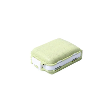 Fashionable Three-Layer Small Medicine Box – Foldable with 3 Sections & 8 Compartments for Mini Storage