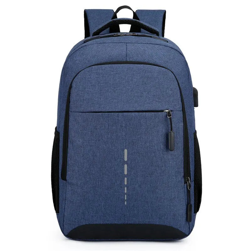 Men’s Large Capacity Backpack — Simple Fashion Travel & Student Laptop Bag