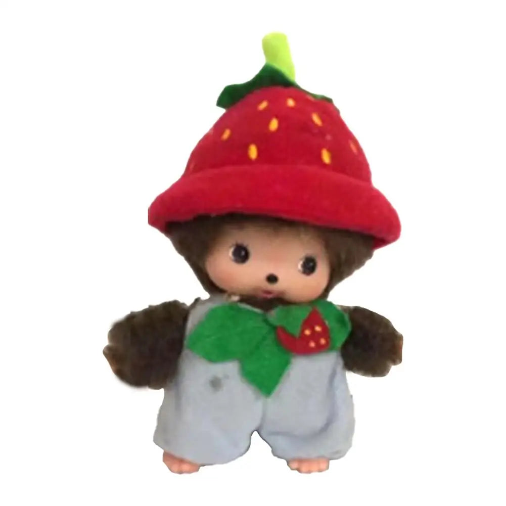 Fruit Adventure Strawberry Plush Doll – Cute PP Cotton Monchichi-Style Toy Bag Pendant Gift 15cm