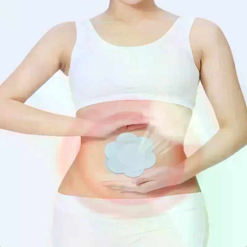 50PCS Castor Oil Navel Stickers - Disposable Self-Adhesive Belly Button Patches
