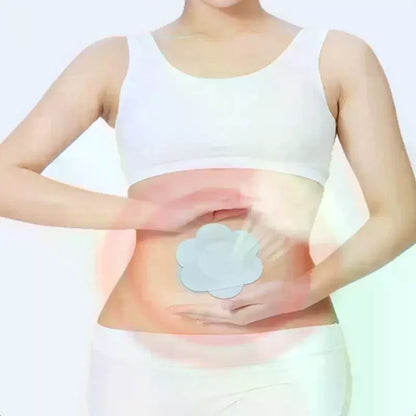 50PCS Castor Oil Navel Stickers - Disposable Self-Adhesive Belly Button Patches