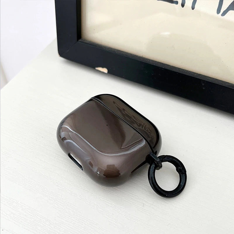 Fluorescent Candy Color Earphone Cover for Apple AirPods 1/2/3/4 & Pro 3 — Crystal Clear Soft TPU Transparent Protective Case