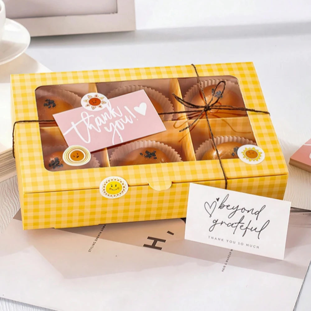 50pcs Thank You Business Cards – Customer Appreciation Gift Tags for Cake Decoration, Retail Packaging & Small Business Branding Cards