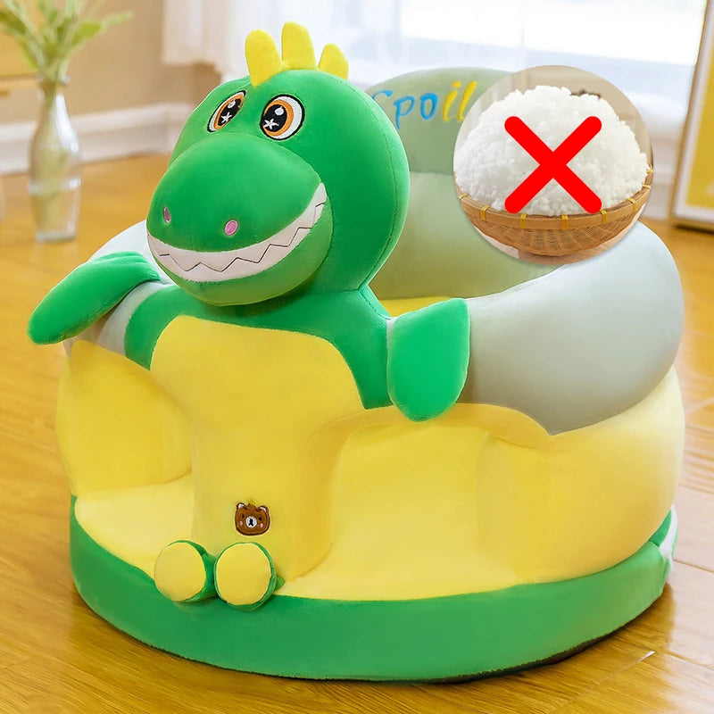 Cute Baby Sofa Support Seat Cover - Plush Toddler Learning Chair for Sitting, Feeding & Comfortable Baby Nest Cushion