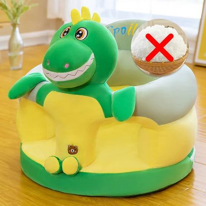 Cute Baby Sofa Support Seat Cover - Plush Toddler Learning Chair for Sitting, Feeding & Comfortable Baby Nest Cushion