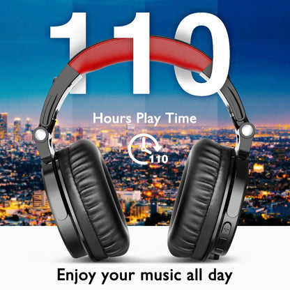 OneOdio 2-in-1 Wireless & Wired Headset – 110H Bluetooth 5.2 Gaming Headphones with Mic for PC, PS4, Skype, Type-C