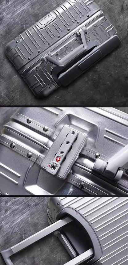 Aluminum Magnesium Alloy Rolling Suitcase – Designer Carry-On & Cabin Luggage, 20/28/30 Inch Trolley Case