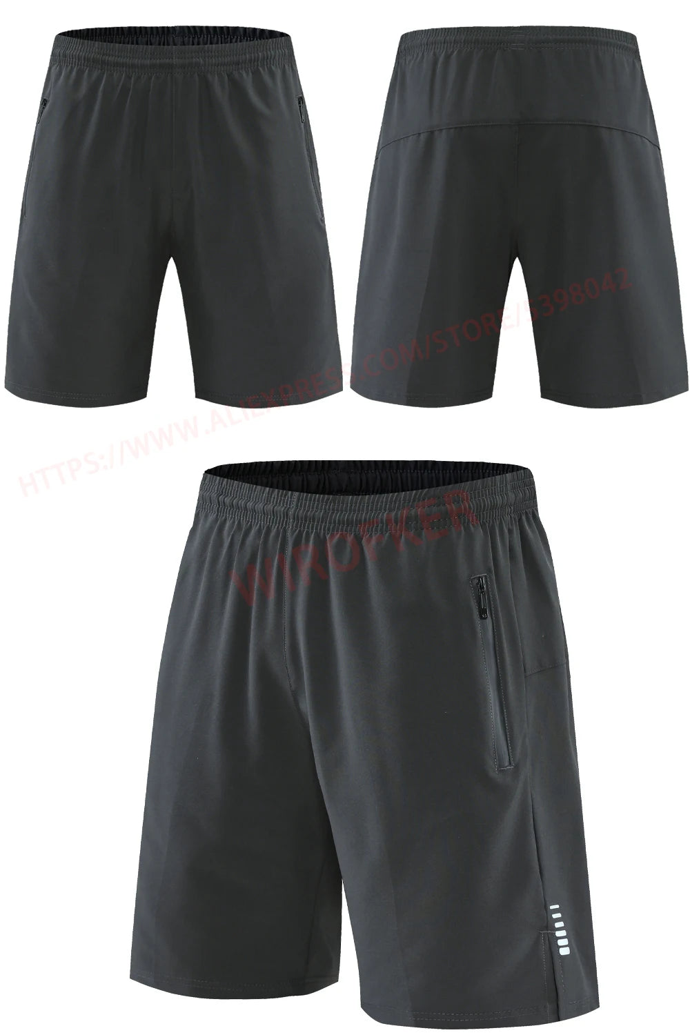 Men's Quick-Dry Running Shorts – Knee-Length Casual Fitness & Gym Training Shorts 2022