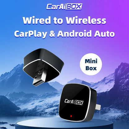 EKIY 2-in-1 Wireless CarPlay & Android Auto Dongle – AI Smart Box for Cars with Wired CarPlay