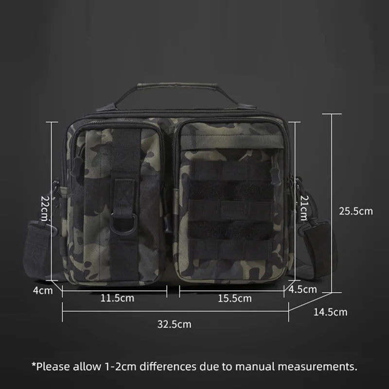 Trekking Tactical Shoulder Bag – Molle Sling Crossbody for Men, Camping, Hiking, Travel, Climbing & Fishing Weekend Outdoor Bag