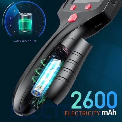 High-Definition 2.4-Inch IPS Screen Industrial Endoscope Camera - IP68 Waterproof Borescope with HD 1080P Resolution, LEDs, and 2600mAh Battery for Car Inspection