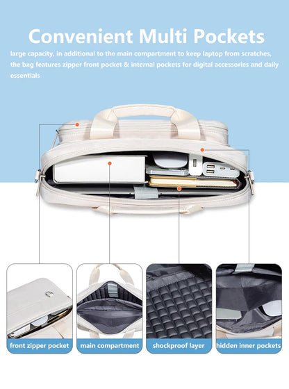 Universal Laptop Shoulder Bag for Men and Women - Fits 13, 14, 15.6 Inch Models Including MacBook Air/Pro and Surface - Compatible with Acer, ASUS, Toshiba
